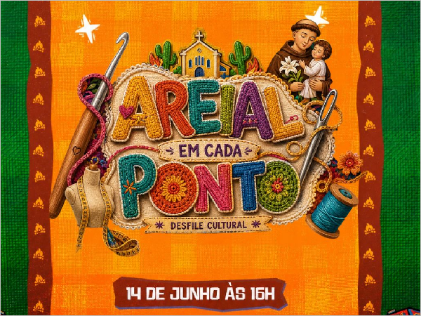 Prefeitura de Areial abre inscrições para o desfile cultural "Areial em Cada Ponto"