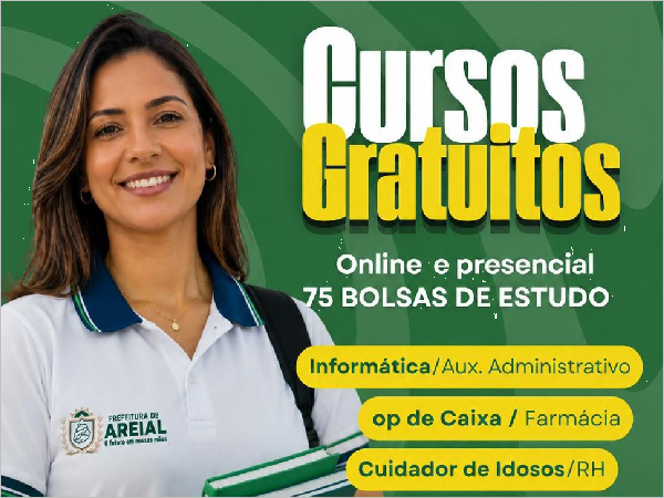 Prefeitura de Areial firma parceria com o CIEPE e disponibiliza cursos gratuitos de qualificação profissional